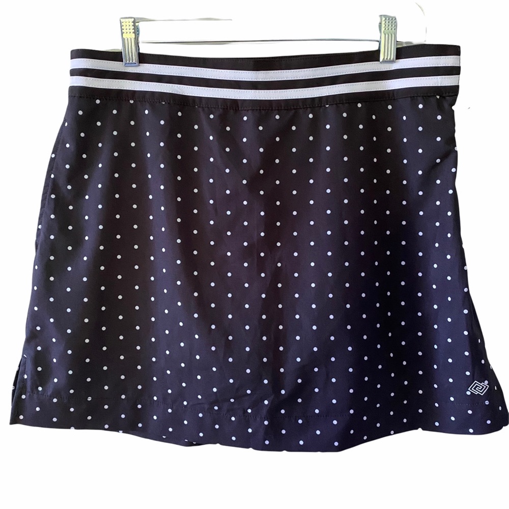 ZELOS Black White Polka Dot Tennis Skort 10